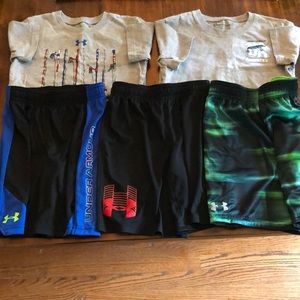 Under Armour Boys Size 7 Shirts & Shorts